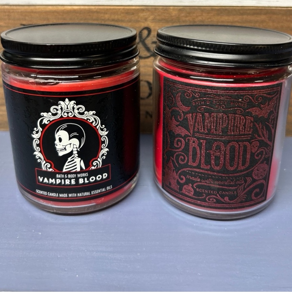VAMPIRE BLOOD 2 PIECE CANDLE SET (retired & discontinued) - Bath & Body Works